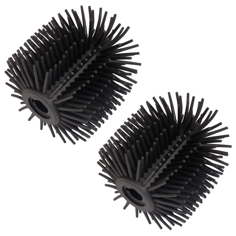 Zestaw końcówek zamiennych do szczotki WC Yoka Home - silikon czarne - 2 szt.