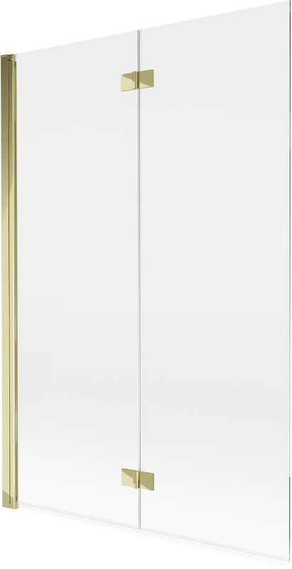 Parawan nawannowy Mexen Mist złoty transparent 120x150 2-skrzydłowy lewy 1 szt