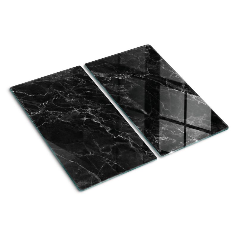 Deska szklana Tulup 2x30x52 cm Czarny Marmur 1 szt.