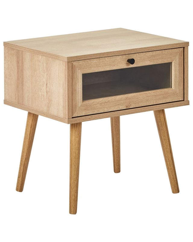 Szafka nocna 1 szuflada Albany Jasnobrązowy 1 szt.