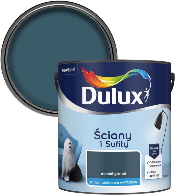 Farba Dulux Ściany i Sufity morski granat 2,5 l
