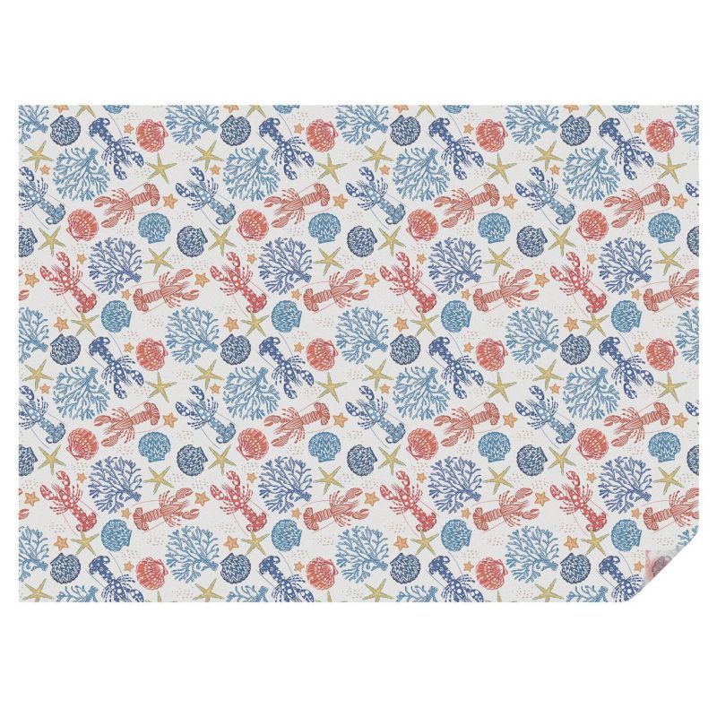 Dekoracyjna Folia Mleczna Tulup 200x146 cm Zapewnia Prywatność Morska mozaika pełna energii 1 rol.