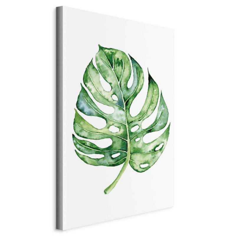 Obraz Artgeist Akwarelowa monstera 40 x 60 cm płótno włoskie 1 szt