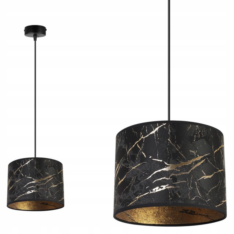 Lampa sufitowa wisząca Light Home LH Werona 1x E27 60W czarny/złoty 1szt.