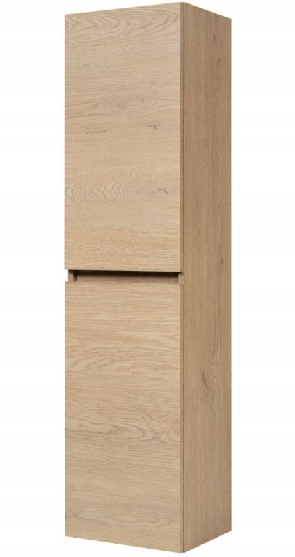 Szafka łazienkowa Furnidea 136 cm słupek wiszący 2 drzwi dąb jasny Simple 1 szt.