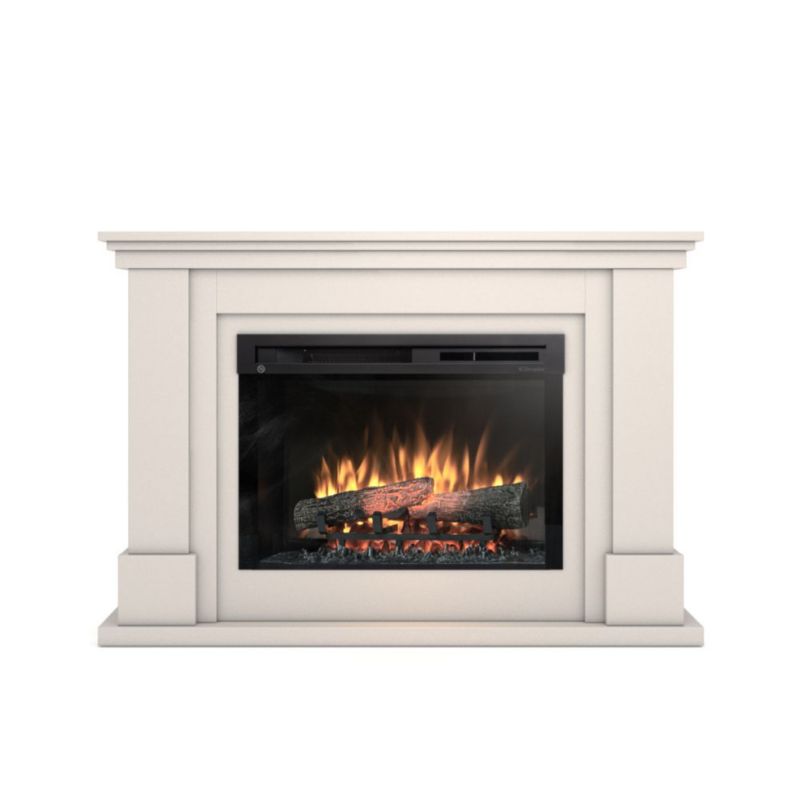 Kominek elektryczny Warmtec Luena 26" XHD 1400W funkcja grzania LED kaszmirowy 1 szt.