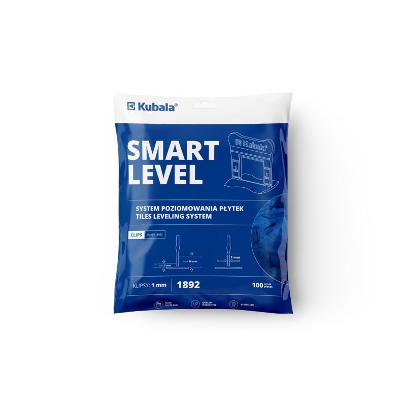 Klipsy Kubala Smart Level 1,0 mm paczka 100 sztuk