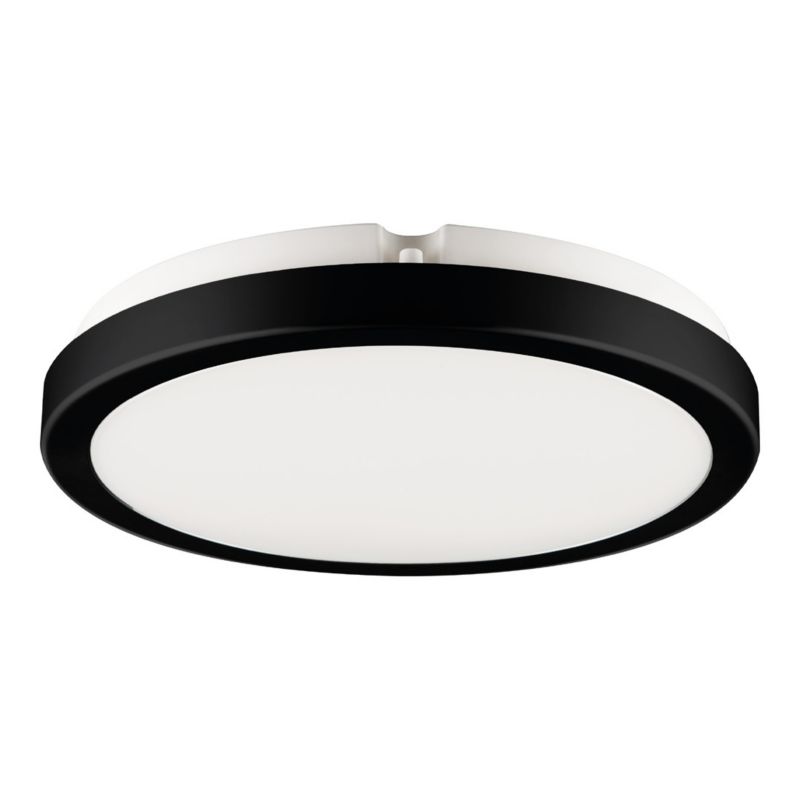 Plafon sufitowy Eko-Light Vera czarno-biały LED 24W 4000K 2600lm IP65 wym: 6,3 x 28 x 28 cm tworzywo sztuczne - 1 szt.