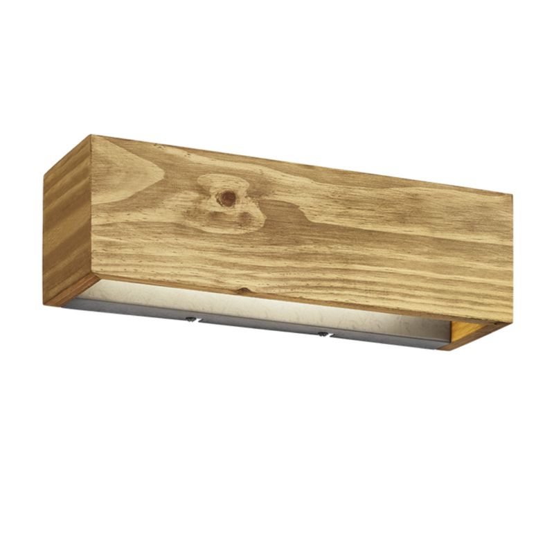 Kinkiet ścienny Trio Brad jasne drewno-srebrny LED 13.5W 3000K 1800lm IP20 wym: 11 x 37 x 37 cm - 1 szt.