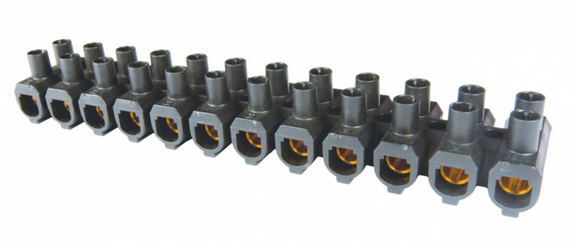 Listwa zaciskowa Simet gwintowa 12-torowa 35 mm czarna EKL 5E 1 szt.