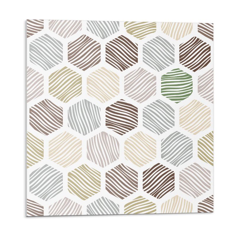 Kafelki samoprzylepne Wallfluent 50x50 cm Geometryczne linie w heksagonach 4 szt.