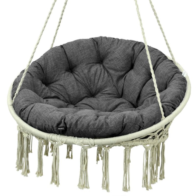 Poduszka na huśtawkę bocianie gniazdo AMPO antracyt 90 cm 1 szt.