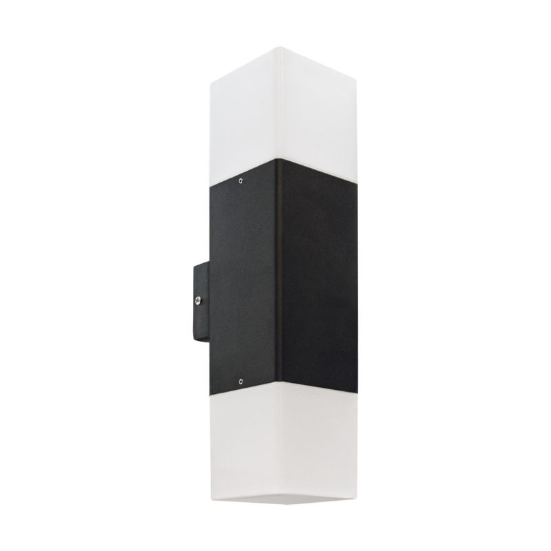 Kinkiet ścienny zewnętrzny Struhm Gryf czarno-biały 2 x E27 x IP44 wym: 32,5 x 8,3 x 11,4 cm - 1 szt.