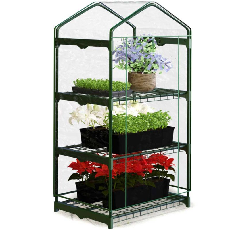 Mini szklarnia Plonos balkonowa folia 3 półki 125x69x49cm 1szt.