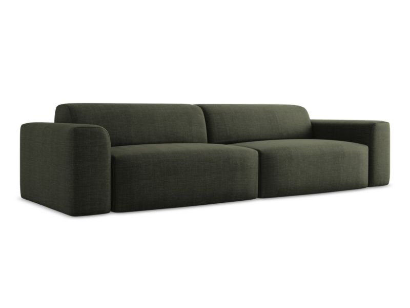4-osobowa kanapa modułowa LaMiaSofa BOVA z tkaniny strukturalnej 300x104 cm oliwkowy 1 szt.
