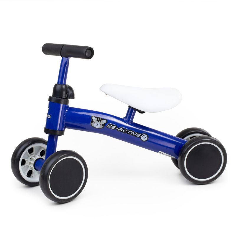 Rowerek biegowy Pretorians jeździk dla dzieci 4-kołowy koła 12,5" niebieski 1 szt.