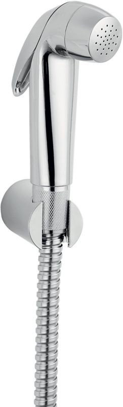 Zestaw Słuchawki Bidetowej Ferro Presso Chrom 1 szt. - Auto-Stop, Montaż Ścienny, Wąż 125 cm