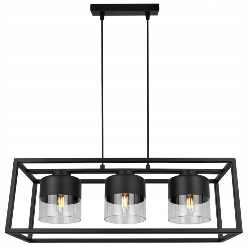 Lampa sufitowa wisząca Light Home LH Roma Cage 3x E27 60W bezbarwny 1szt