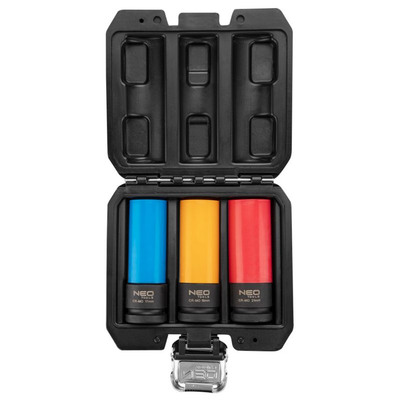 Nasadki do felg aluminiowych NEO TOOLS zestaw 3 szt. (17 mm, 19 mm, 21 mm) 1 kpl