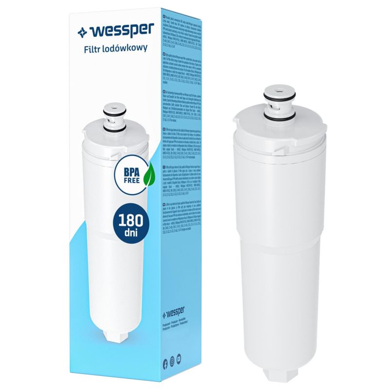 Filtr wody, Wessper, do lodówki Whirlpool, Bosch, 3M, zamiennik WHCFR-PLUS, wkład, 1szt