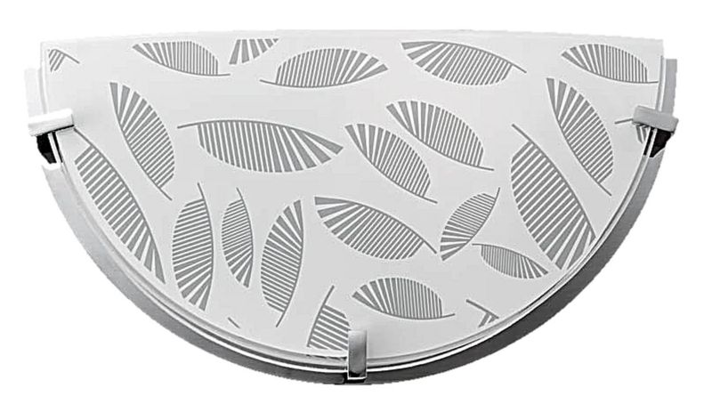 Plafon Candellux Fikus chromowany biały 1 x E27 x IP20 wym: 15 x 29 x 9 cm - 1 szt.