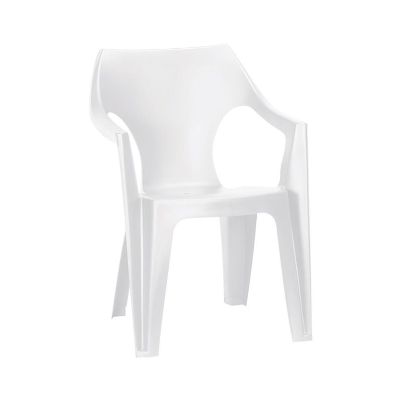 Krzesło ogrodowe Dante Keter niskie oparcie - Biały