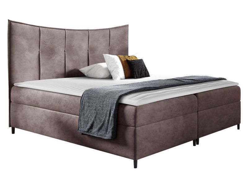 Łóżko kontynentalne MIRJAN 24 Bergamo 120x200 brudny róż 1 szt.