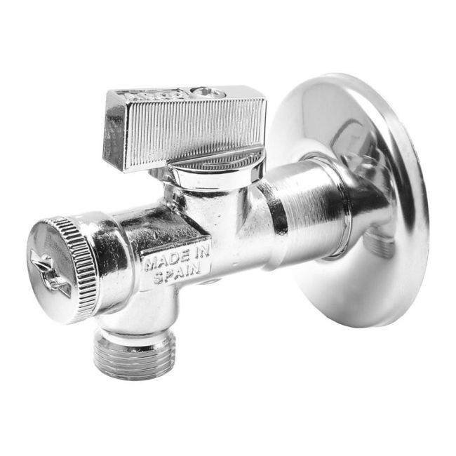 Zawór kątowy Arco antykamienny z filtrem 1/2" x 3/8"