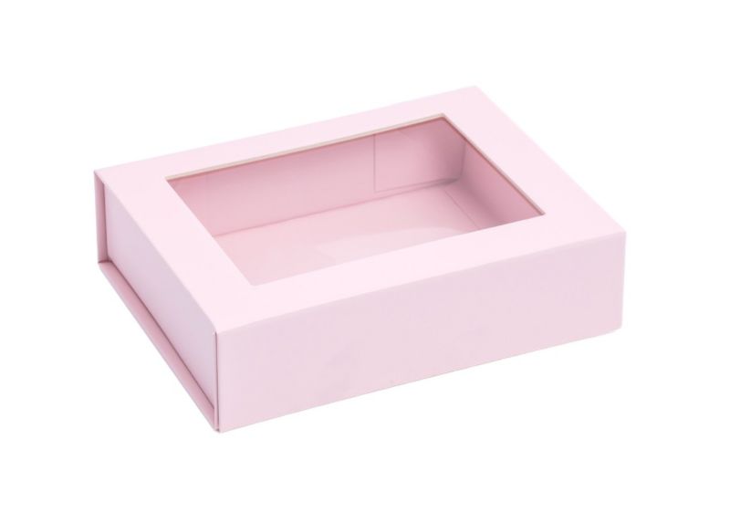 Pudełko Magnatyczne Neopak Różowe z okienkiem 200x150x55mm (zew) B6 Ozdobne 1 szt.