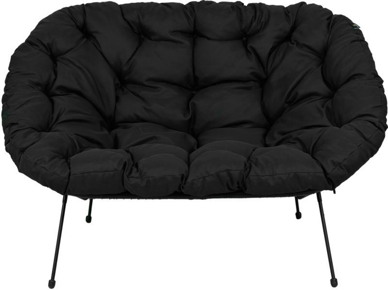 Poduszka na sofę żyłkową AMPO czarny 1 szt.