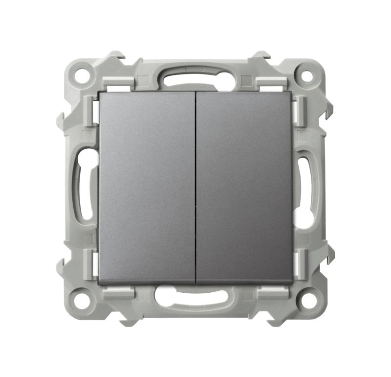 Łącznik schodowy podwójny Ospel Szafir szary