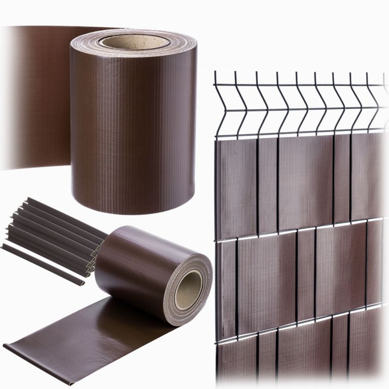 Taśma ogrodzeniowa KADAX 19cm x 35m, folia, brązowa, 1 szt.