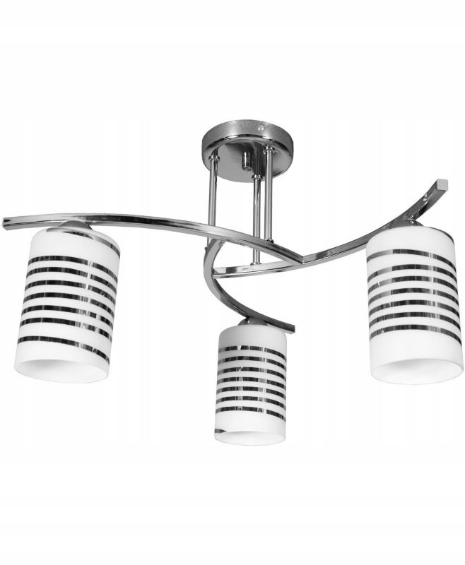 Lampa sufitowa wisząca Light Home LH Cobi 3x E27 60W srebrny 1szt.