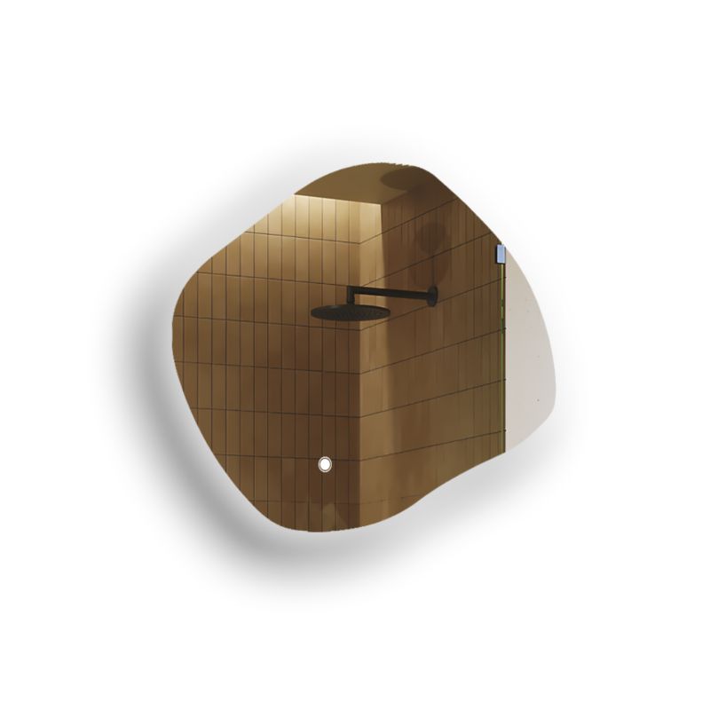 Lustro łazienkowe Artforma LED 74x64cm owalne LED Dual włącznik ROM221 1szt.