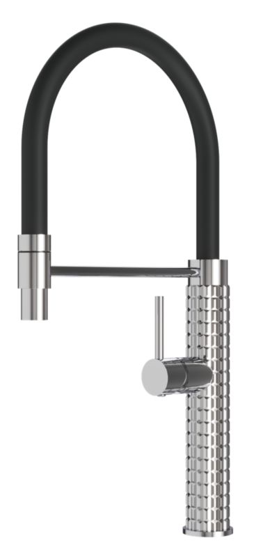 Bateria Kuchenna Z Elastyczną Wylewką Granitan Fano Chrom 1 szt.