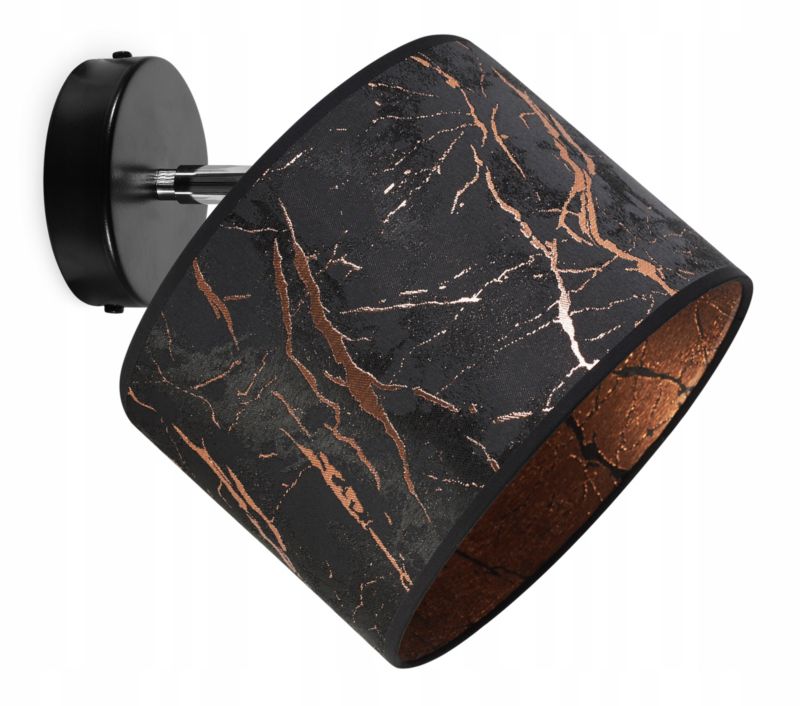 Lampa sufitowa kinkiet Light Home LH Werona 1x E27 60W czarny/miedziany 1szt.