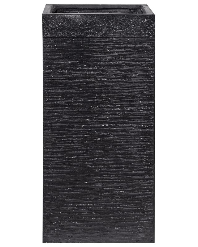 Doniczka 33 x 33 x 70 cm czarna Dion 1 szt.