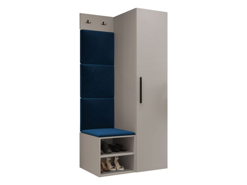 Garderoba MIRJAN 24 Medi III kaszmir + granatowy 1 kpl.