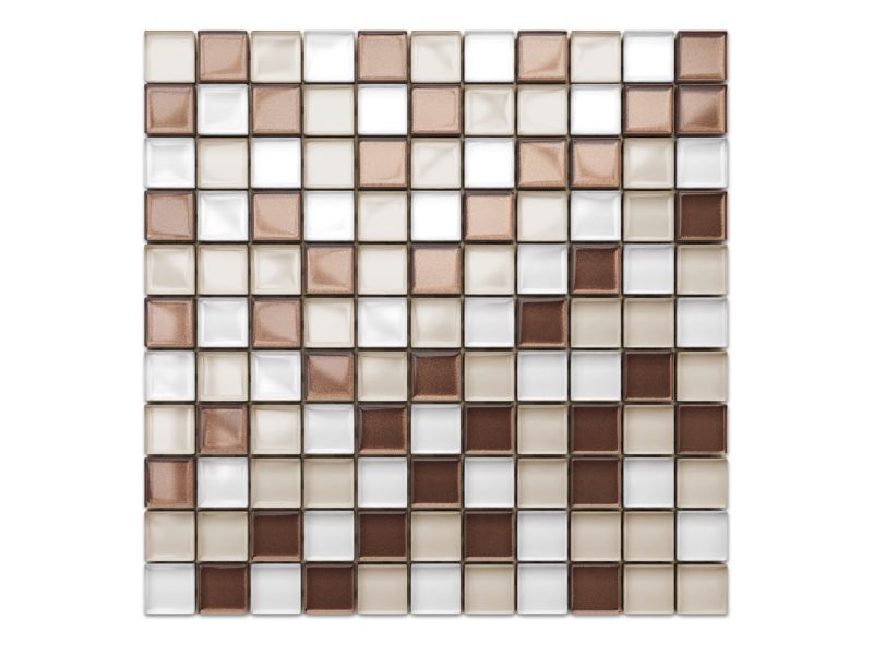 Mozaika szklana Ilcom cappuccino coffe perła mix 30x30 1 szt.