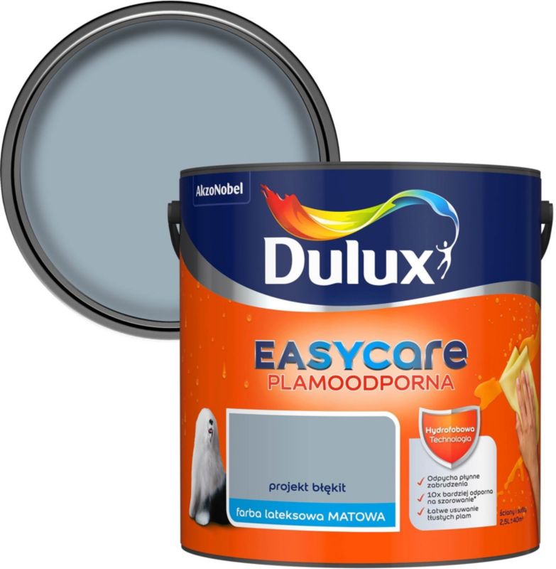Farba plamoodporna Dulux EasyCare projekt błękit 2,5 l