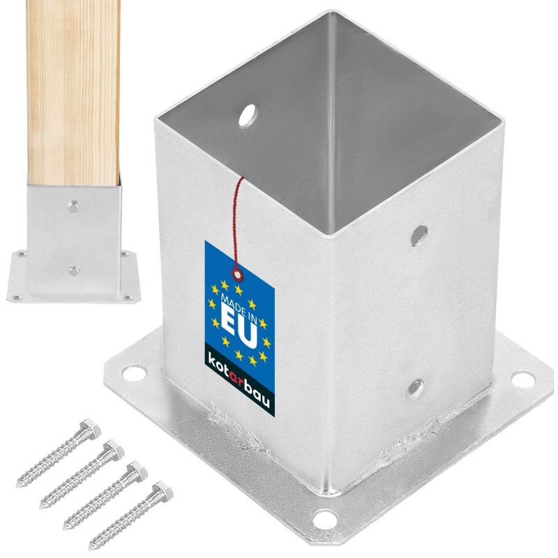 Podstawa słupa KOTARBAU przykręcana wspornik kotwa 100x100 mm 1 szt.