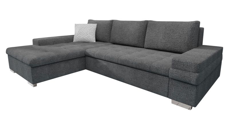 Narożnik z funkcją spania MIRJAN 24 Bangkok Mini Premium grafitowy/grafitowy/platynowy 1 szt.