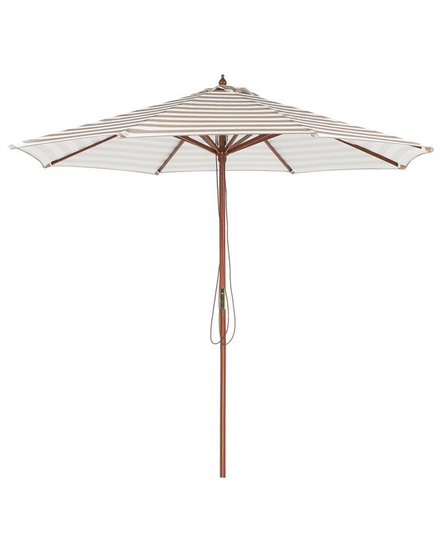 Parasol ogrodowy 260 cm beżowo-biały Ferentillo 1 szt.