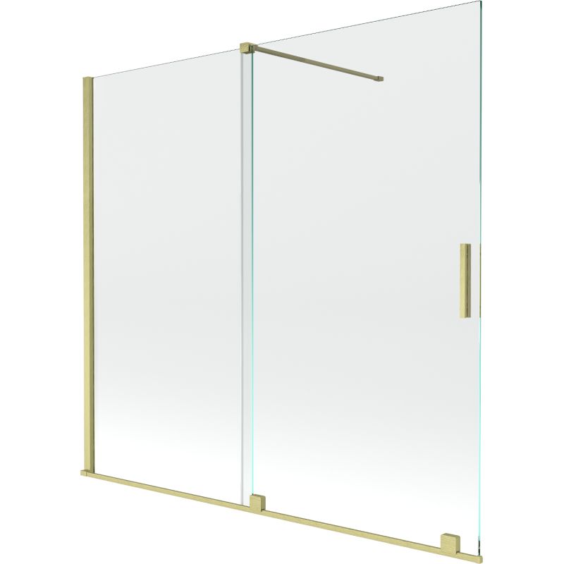 Parawan nawannowy ruchomy Mexen Velar złoty transparent 160 x 150 cm 2 szt.
