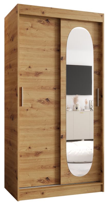 Szafa przesuwna Garderoba Abiks ROYAL 100 dąb artisan 1szt.