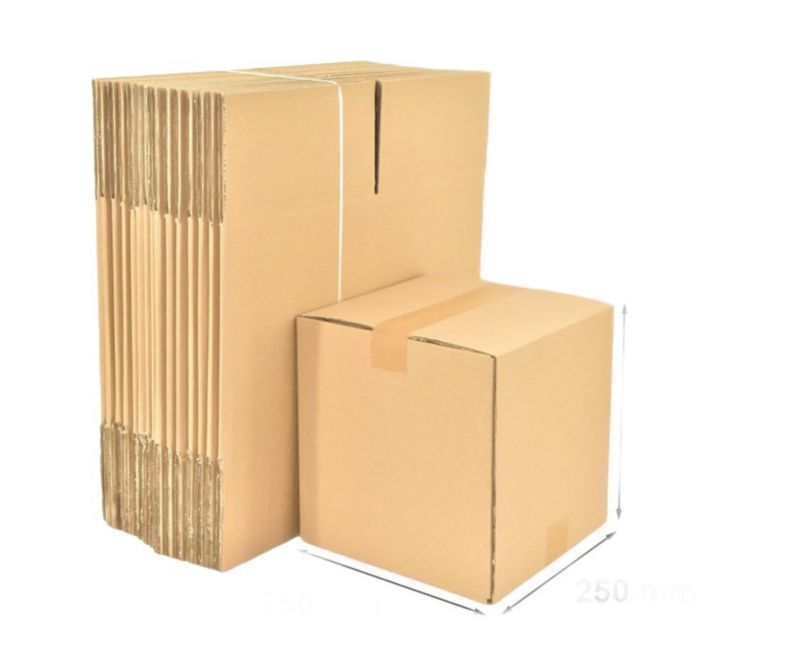 KARTONOWE Opakowania Neopak 250x250x250 3-warstwowe 10szt Kawadratowe Pudełko 10 szt.