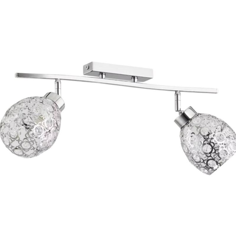 Lampa sufitowa Alfa Michelle chromowana srebrna wym: 24 x 47 x 12 cm 2xE27 x 60W 1 szt.