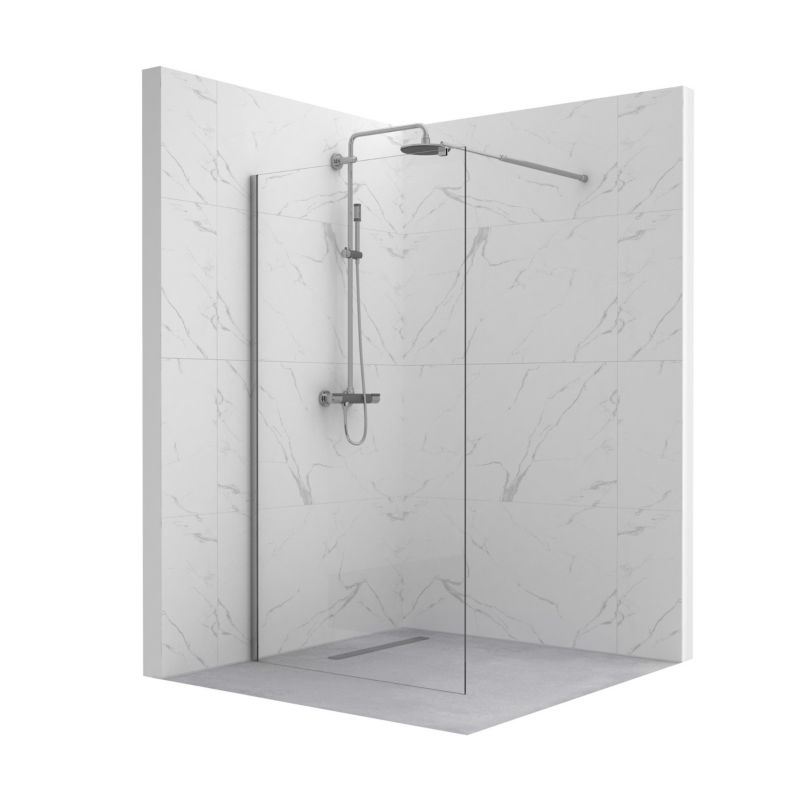 Ścianka prysznicowa SEVANTE ETNA 110x195 Walk-In chrom 1 szt.