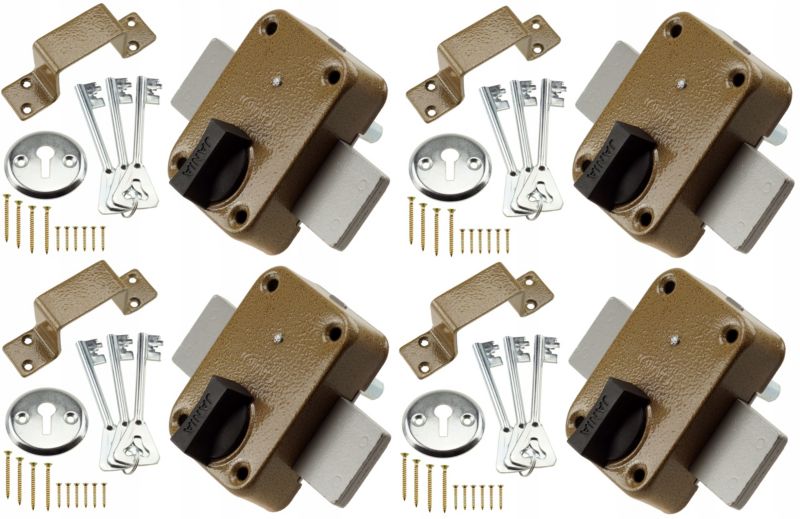 Jania FEINZ 4 Zamki Na 1 Klucz System Zasuwa Tytan T-3 4 szt.