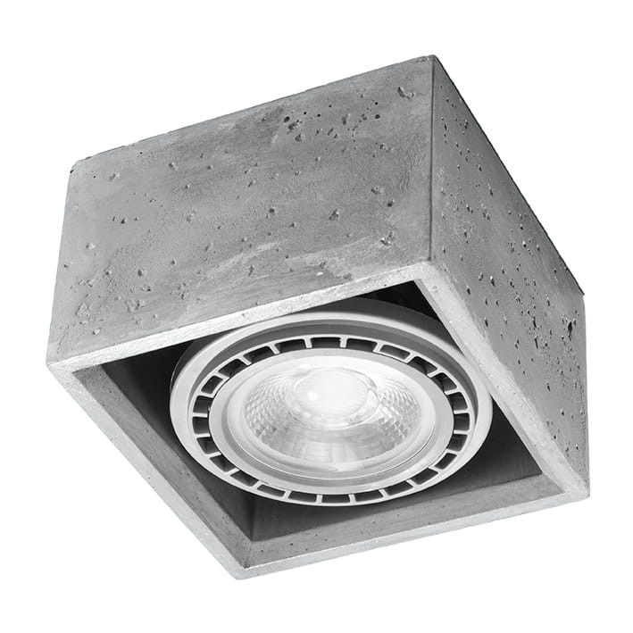 Oprawa sufitowa Sollux Lighting Quatro szary 1 x GU10 x 40W IP20 wym: 10 x 14 x 14 cm - 1 szt.